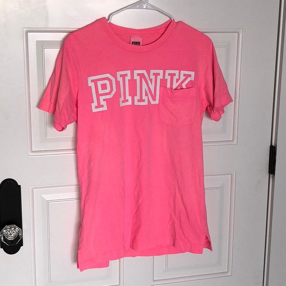 Pink Victoria S Secret Tops Womens Vs Pink Tshirt Poshmark